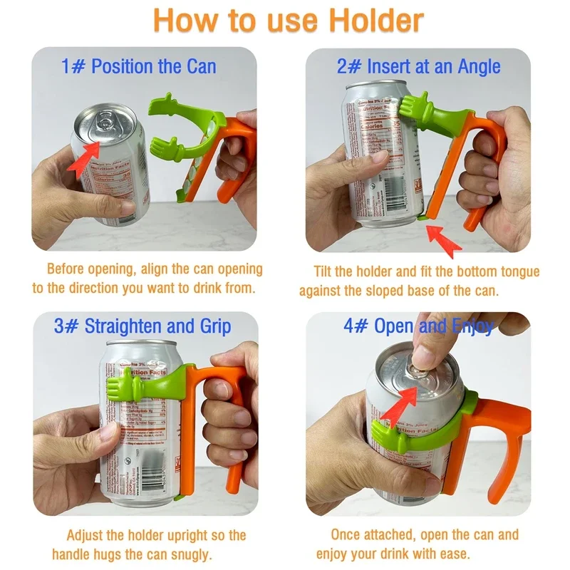 جديد الصودا يمكن اغطية أصحاب مع القش قابلة لإعادة الاستخدام أصحاب الصودا المحمولة للتخييم في الهواء الطلق المشروبات المعلبة كوكا كولا عصير البيرة #3