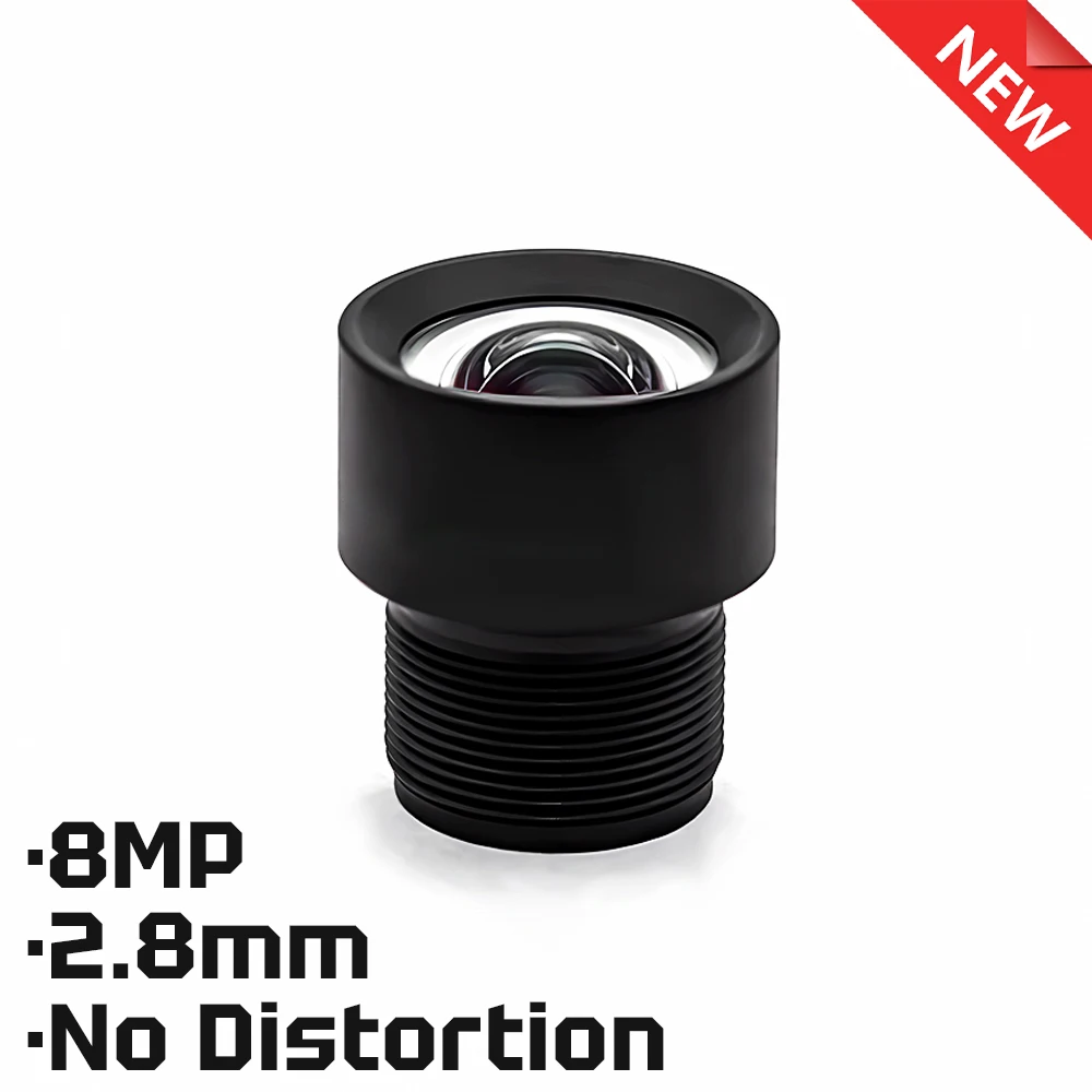 

Camera Lens CCTV HD 8MP 2.8mm No Distortion Lens Aperture F2.5 Format 1/2.7" With 650nm Filter For Surveillance Security Camera
