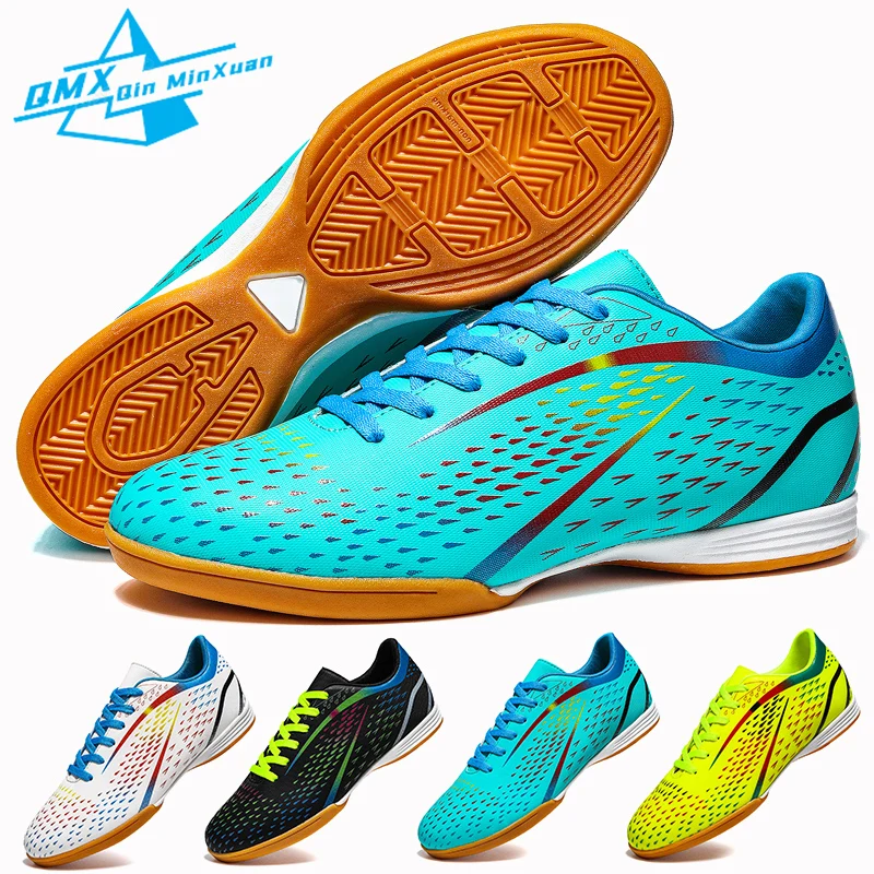 

Futsal Soccer Shoes Men TF/FG Ankle Adult Indoor Football Boots Outdoor Lawn Campus Teenager Kids Soccer Training Sneaker 31-46#