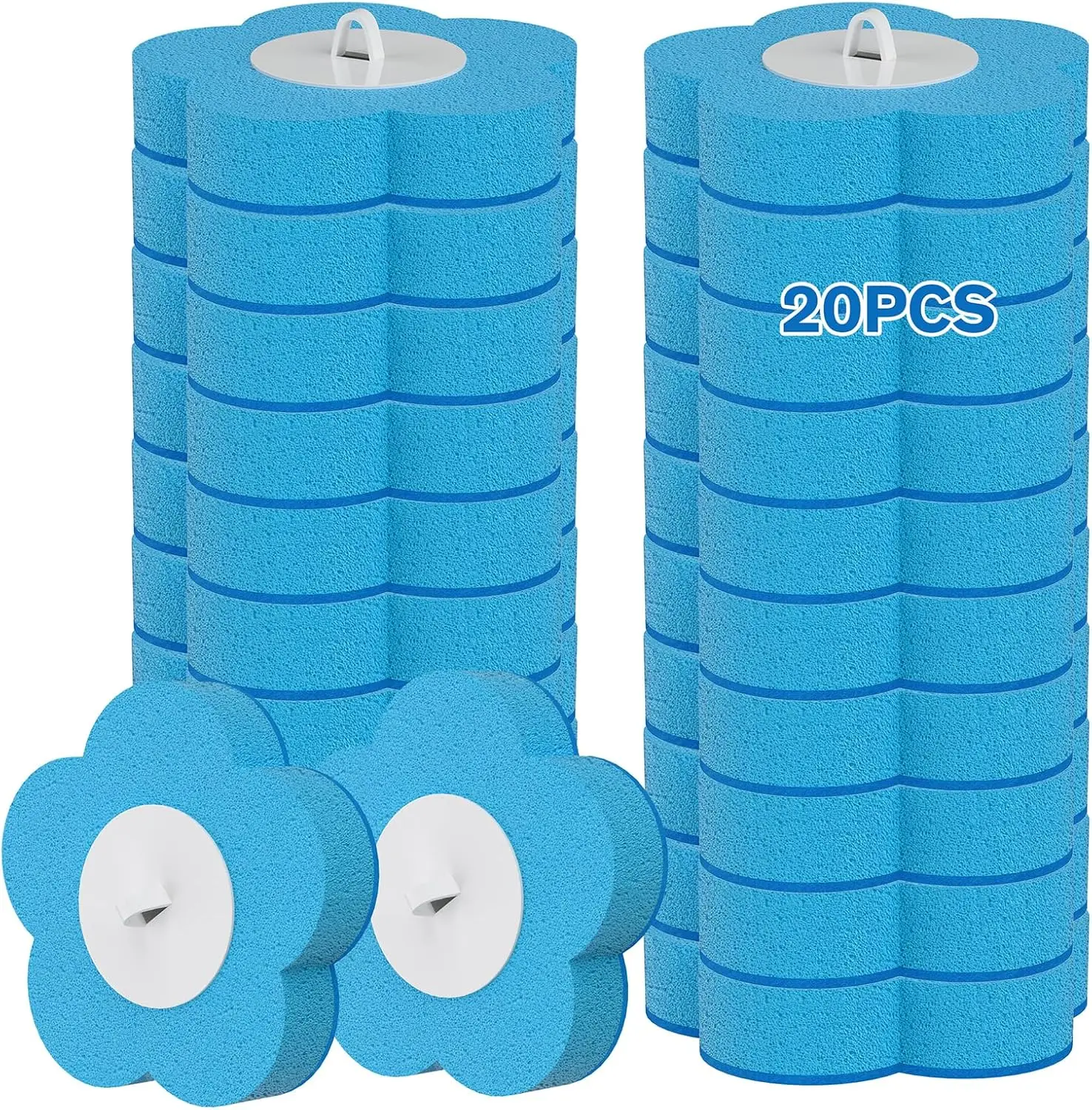 

Disposable Toilet Brush Refills 20PCS for TUUAQ Toilet Bowl Cleaner Head, Bathroom Deep Cleaning
