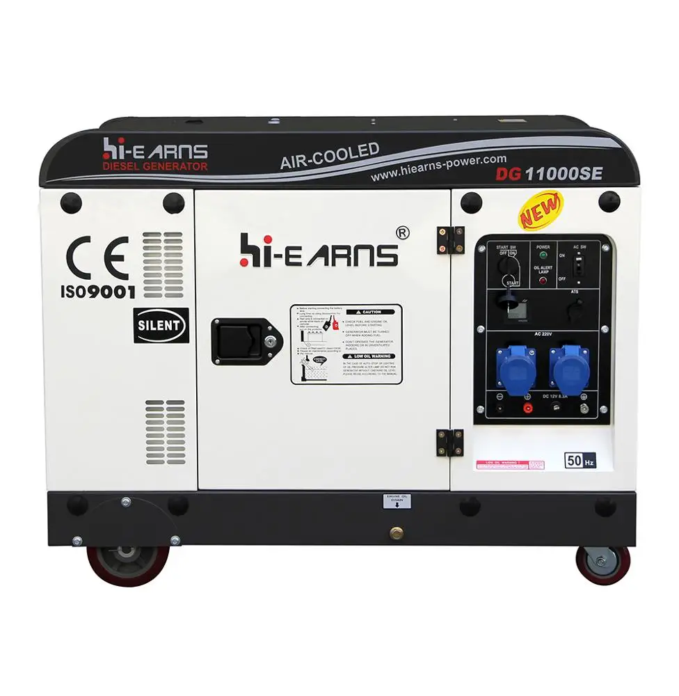 Air Cooled 198 Engines 7.5kva 8kva Silent Diesel Generators