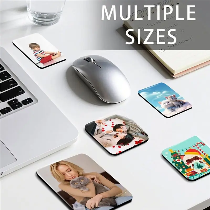 【HOUSEHOLD GOODS】Personalized Square Magnets 40Pcs Sublimation Picture Magnet Blanks For Refrigerator Custom