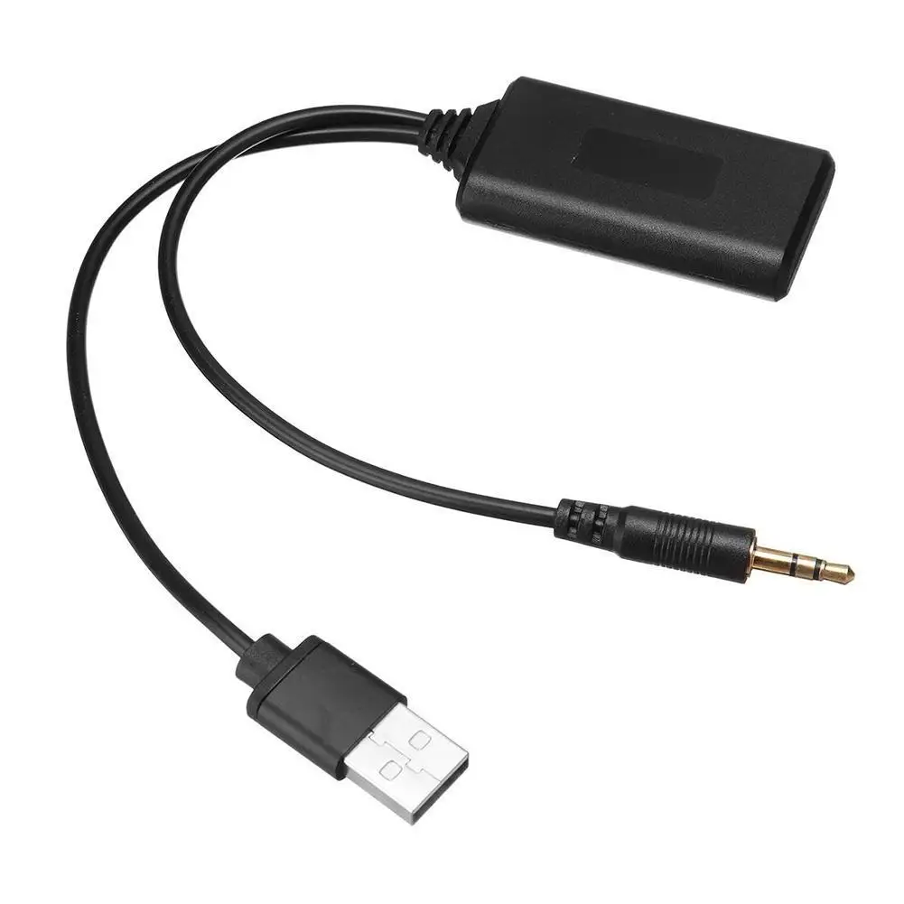 

12V Car AUX Wireless Bluetooth-compatible Receiver Universal USB 3.5mm Aux Media HIFI Bluetooth 5.0 Radio Cable Adapter Receiver