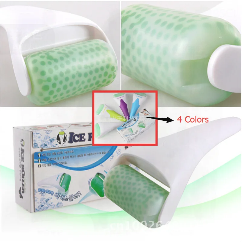 Rouleau de glace de Massage en Gel 2 en 1, compresse rafraîchissante à Double tête pour Lifting du visage, pour rougeurs, gonflement, bleu, rose, outil de soins de beauté