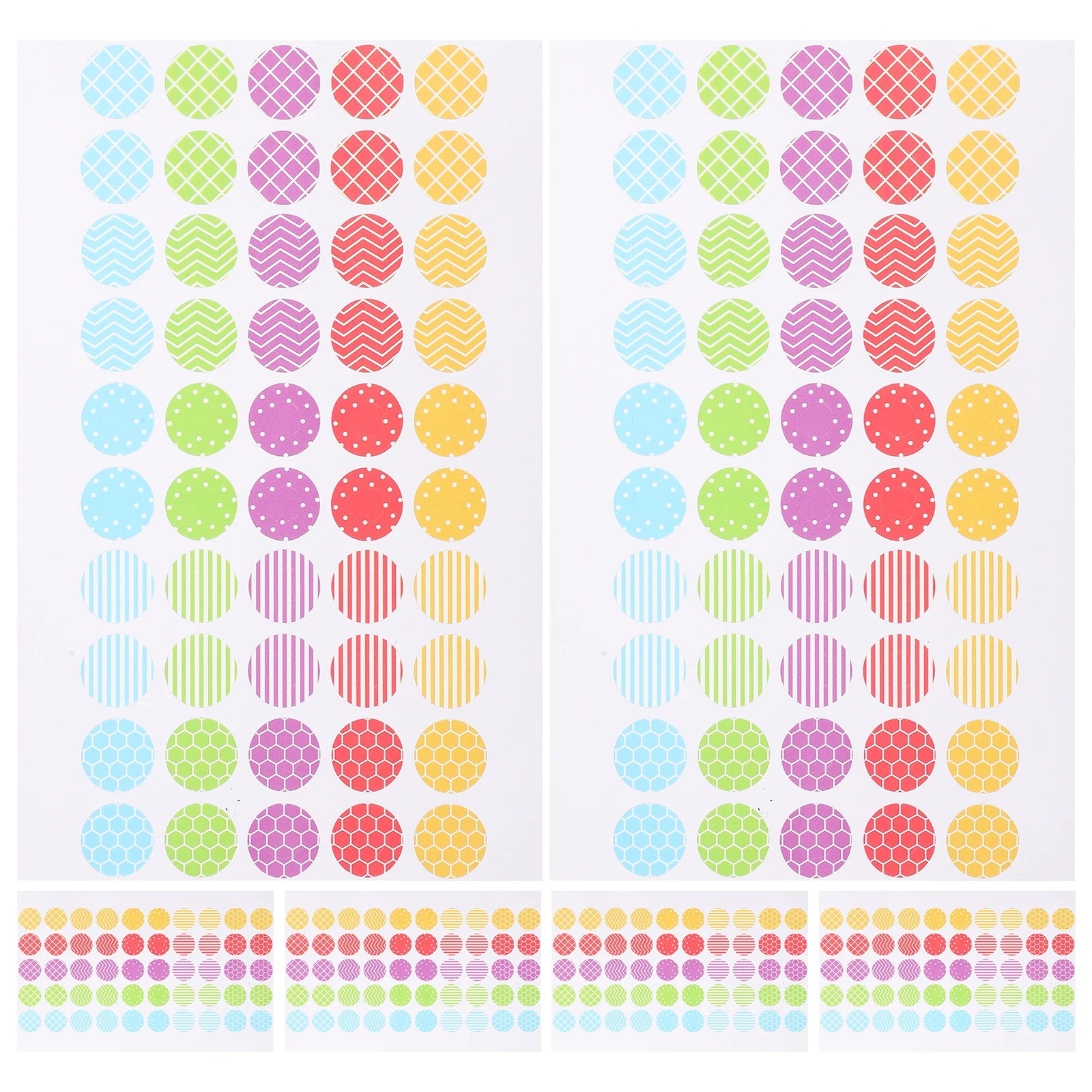 

6 Sheets Hole Reinforcement Stickers Self-Adhesive Binder Paper Strengthening Labels For Loose-Leaf Binders Planner Baby Books