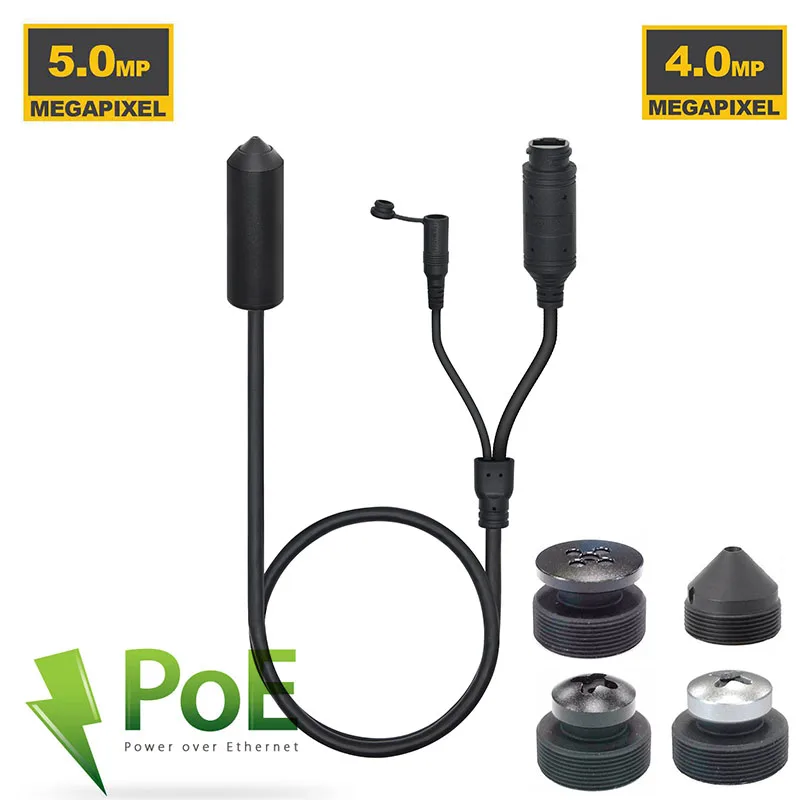 

POE Mini Bullet 5MP 4MP H.265 H.264 Wired IP Surveillance Camera Micro Probe Anti-Theft Home Surveillance Camera RTSP Onvif