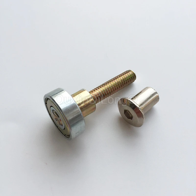 دائم 4 قطعة طاولة طعام معدنية محامل طاولة خشبية دليل السكك الحديدية تحمل رفع الجدول تخطي تحمل بكرات الجدول إصلاح أجزاء + المكسرات #6