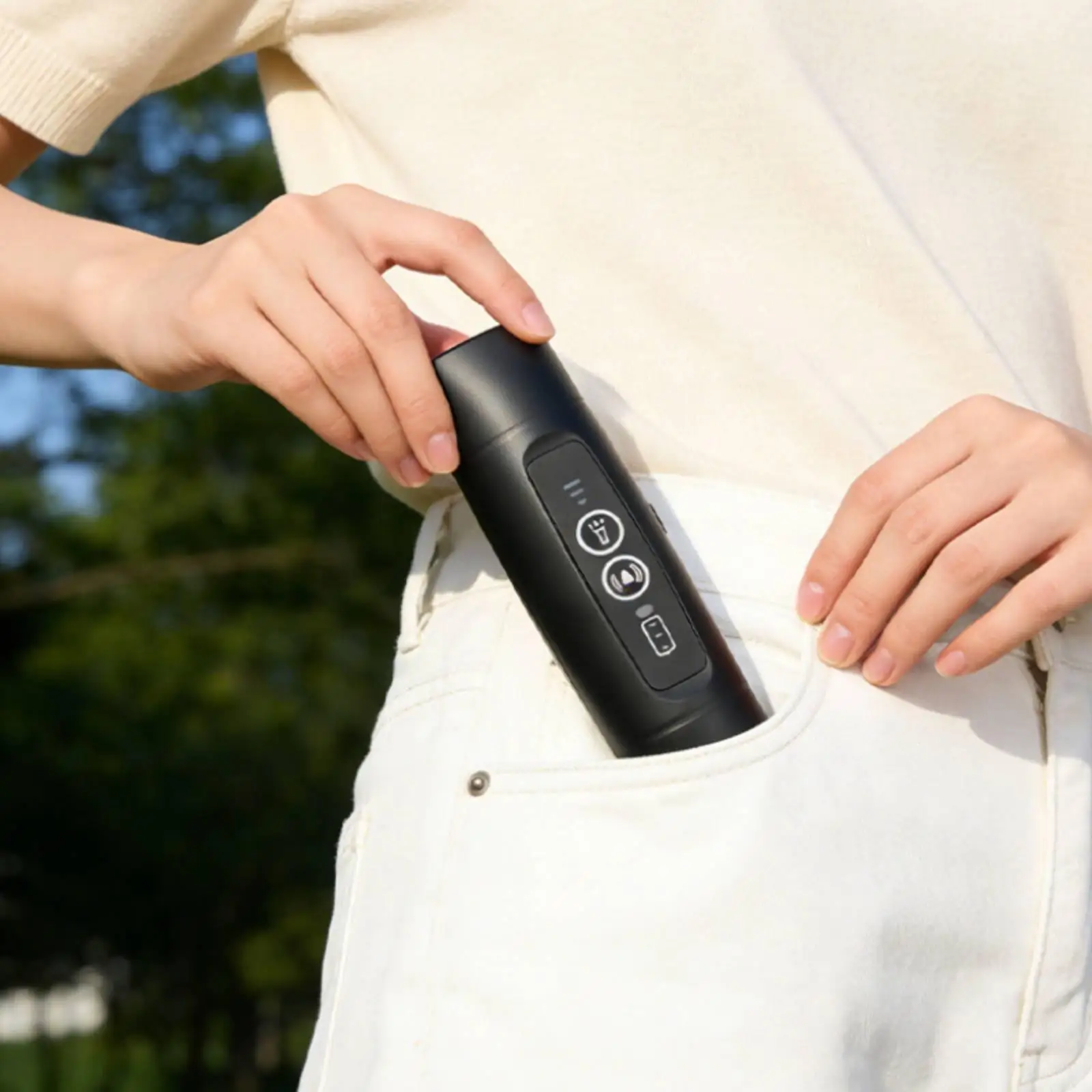Ultrasonic Repeller Pocket Dog Control Anti Bark Device with Light Whistle for Dogs for Runners and Commuters