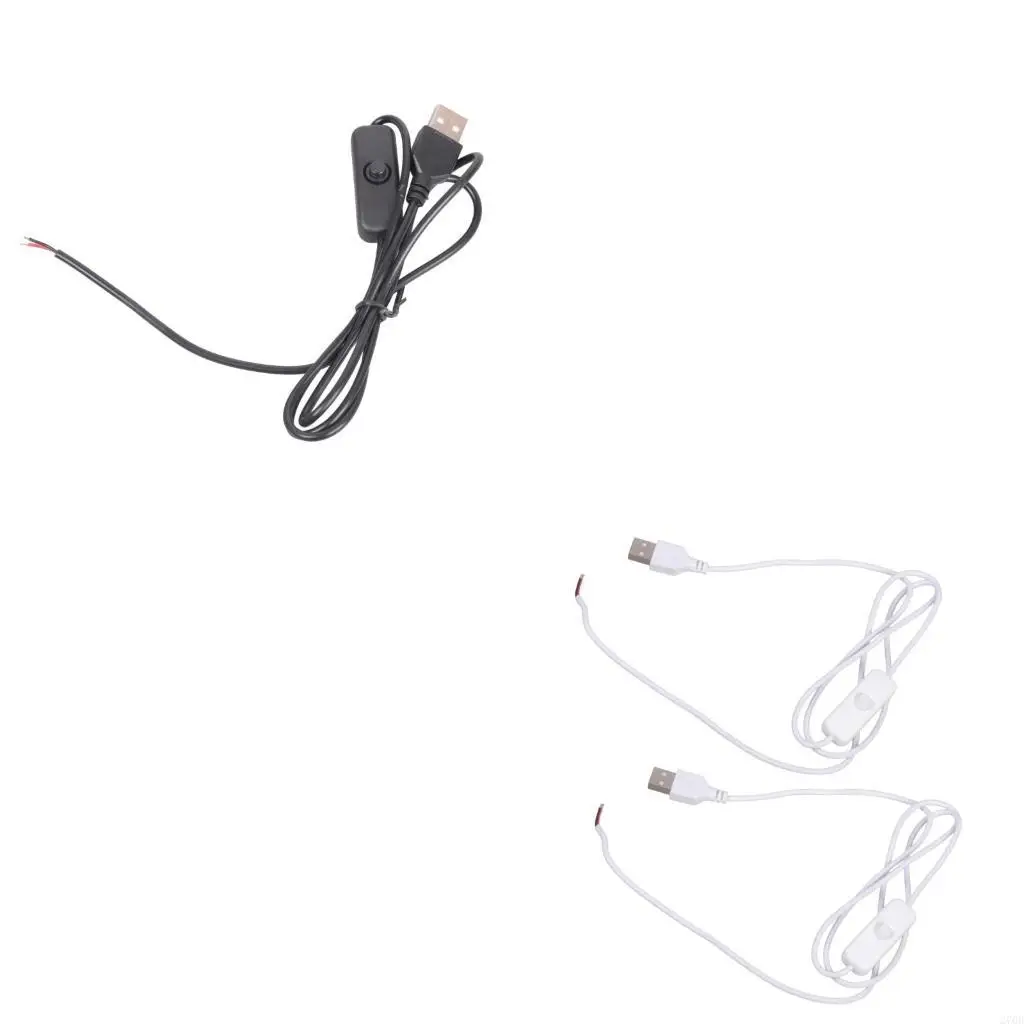 

USB 2.0 Male Plug 22AWG Bare Wire Power Cable 5V1A for Blower Light Projects