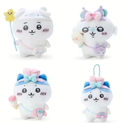 Self-deprecating Bear yiji Sanrioi hachiware Plush Toy Co-branded Doll Pendant Cute Jiyi Xiaohachi Usaki Bedroom Ornaments