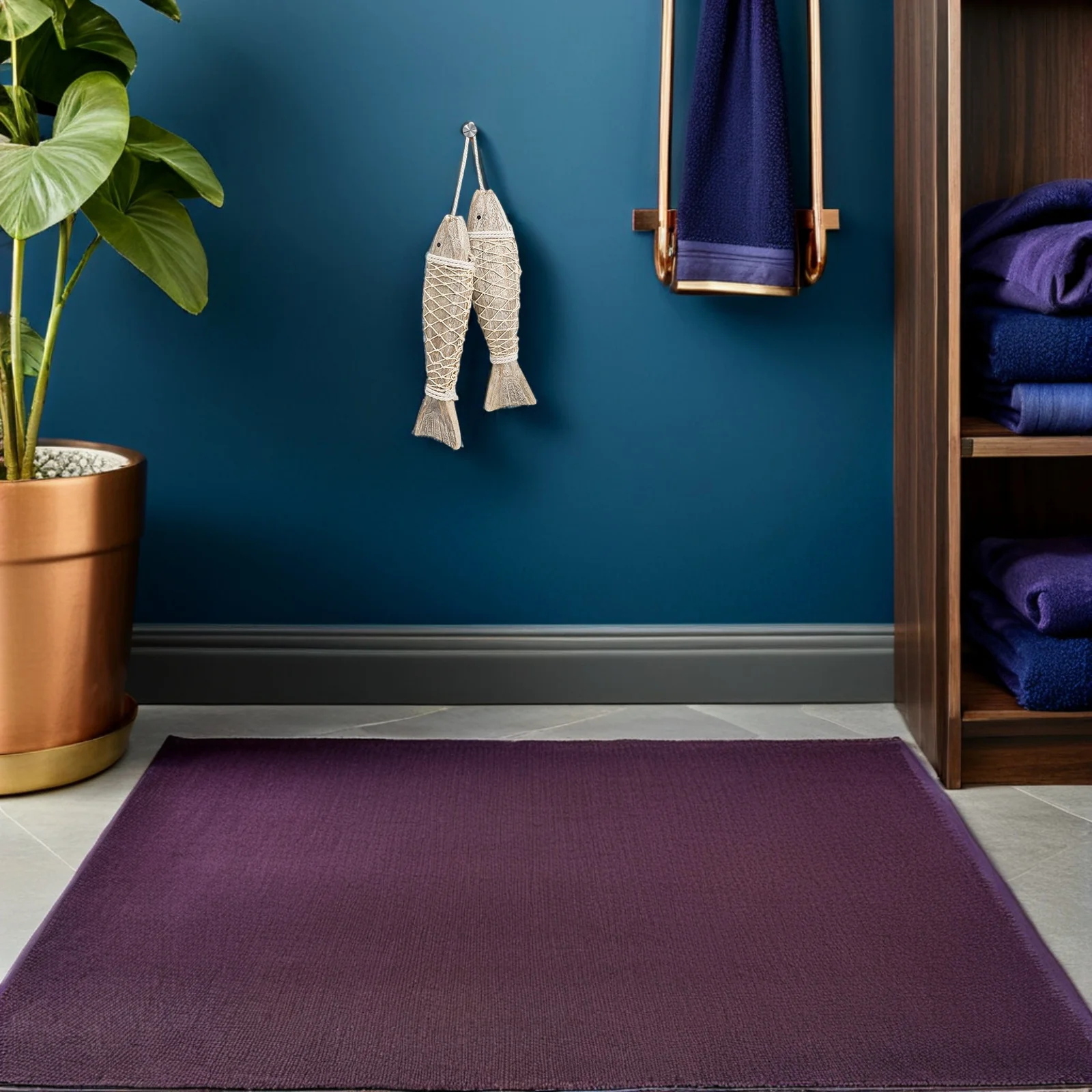 

2 Strings Handcrafted Wood Fish Ornament Finish Wall Decor for Farmhouse Lake House Hawaii Beach Decor Rustic Coastal