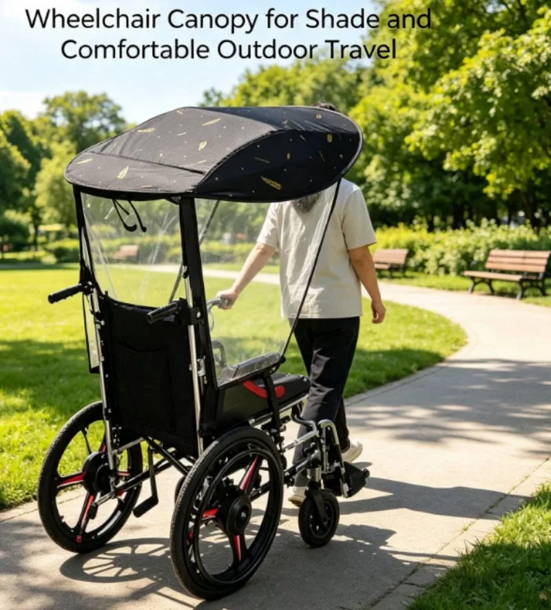 Universal Outdoor Shelter Canopy Sun‑shade Accessory For Household Electric Mobility Equipment