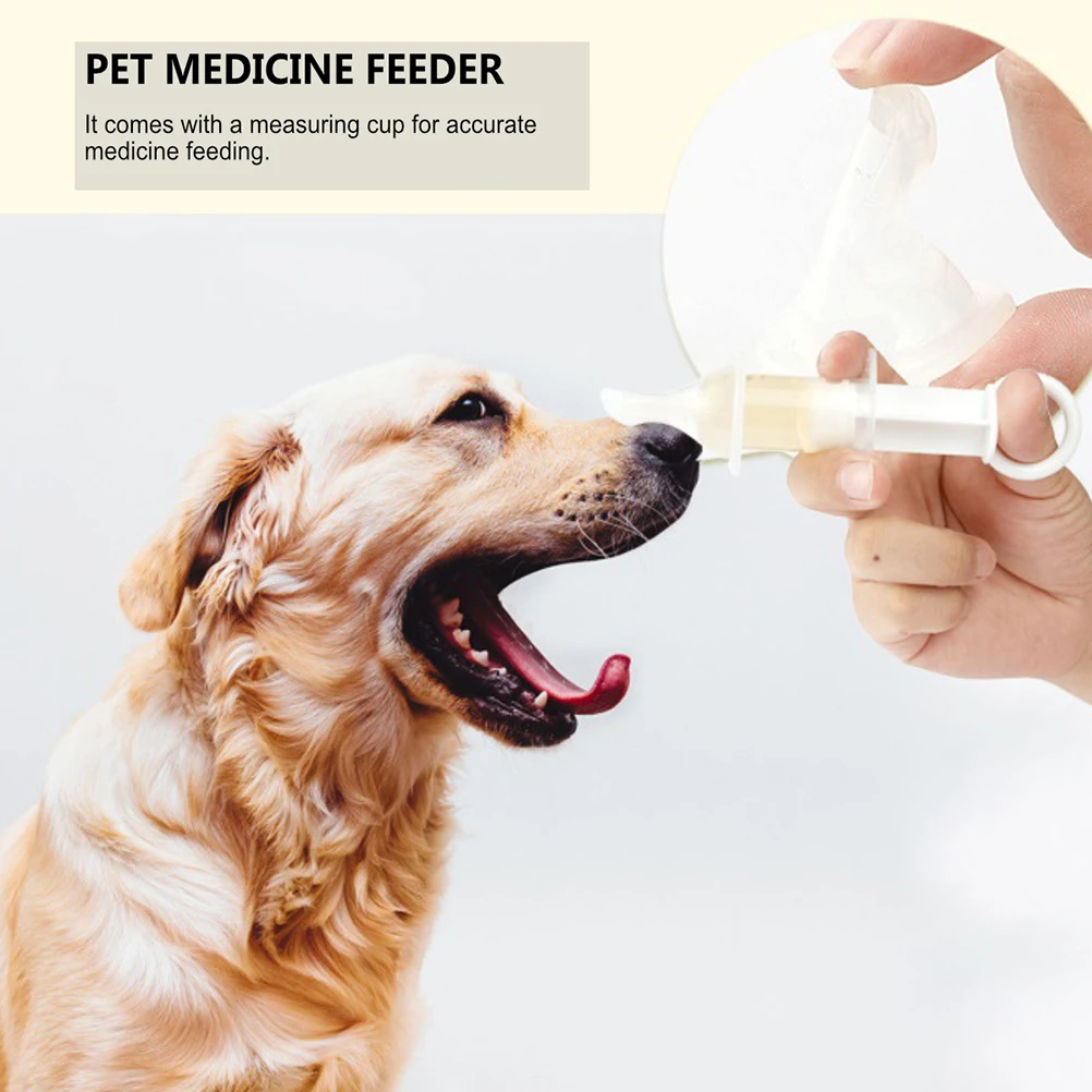 

Pet Medicine Feeder Silicone Tube Non Hurt Gums Piston Control Amount No Overflow Dual Hole Measuring Cup Accurate Feeding Anti