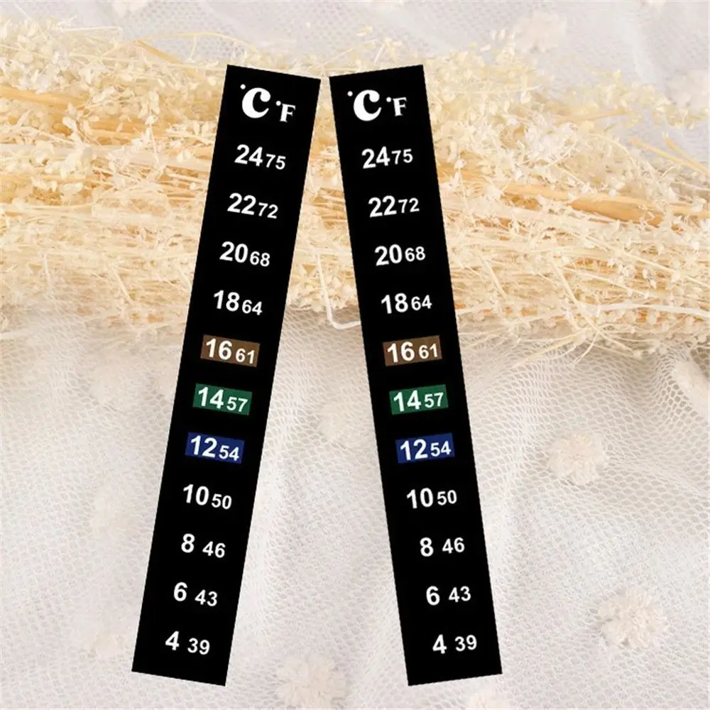 1/3/5Pcs Multi-Functional Liquid Crystal Digital Temperature Stickers Fishbowl Accessories Aquarium Thermometer Temp Meter