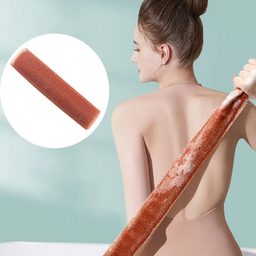 

4pcs Mesh African Net Bath Sponge Long Strip Water-absorbent Exfoliating Bath Towel Lightweight Quick-Dry Skin Smoother Back