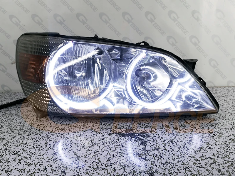 Untuk Lexus IS200 IS300 Adalah 200 300 Toyota Altezza SXE10 Led COB Ultra Terang Kit Mata Malaikat Cincin Halo Lampu Siang Hari