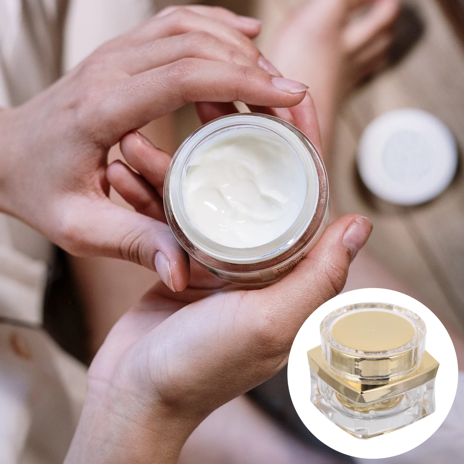 

Cream Bottle Empty Cream Bottle Travel Size Reusable Toiletry Lotion Holder Sub-packing Cosmetics Storage Container