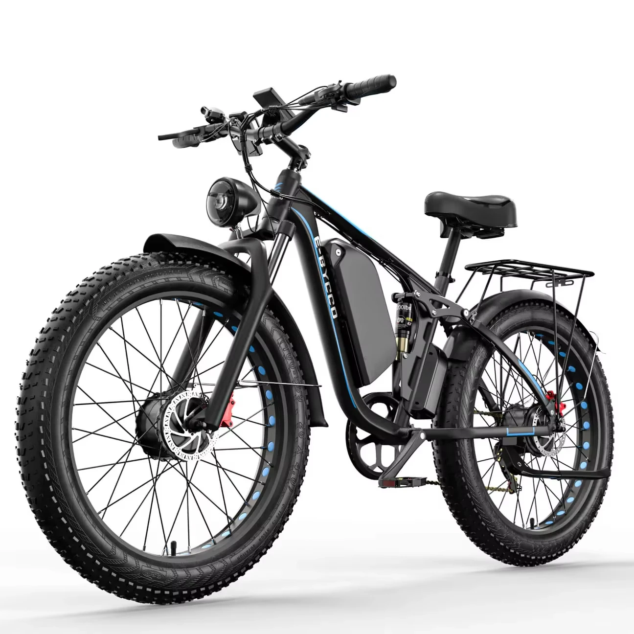 AliExpress NONE Electric Bike 3000W Peak Power Brushless Motor 52V23AH Lithium Battery Mountain Adult with Dual Shock 26" Fat Tire Ebike