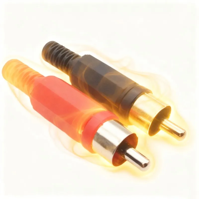 5/10pcs RCA Plastic Male Jack Connector Adapter Solder Audio Video Plug Handle Stereo Plugs Channel Dual Industrial Tool DIY B5