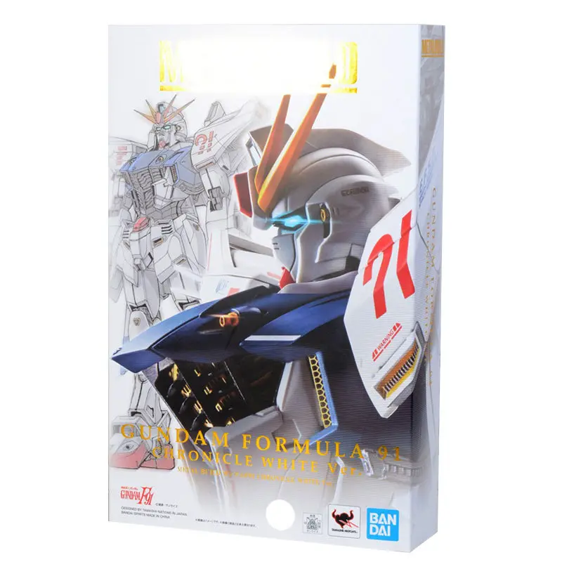 Bandai Gundam Model Kit Anime Figure Metalbuild Super Alloy Gundam Formula 91 Chronicle  Action Toy Figure Toys for Children