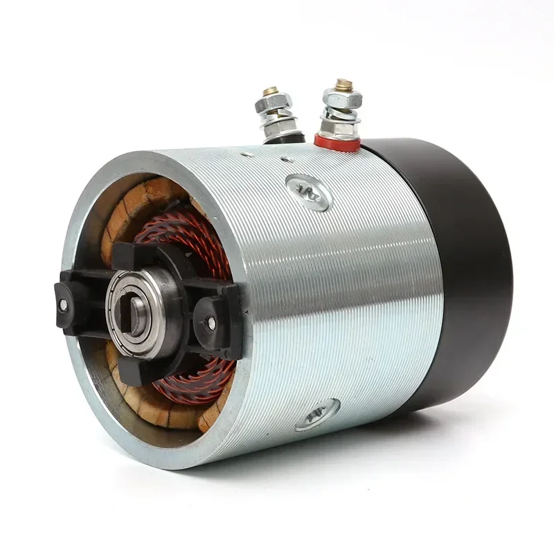 Hot SalesManufacturer's 24v1.2kw DC Motor Power Unit, Reduction Motor, Copper Wire Movement, Micro Car Motor, OEM