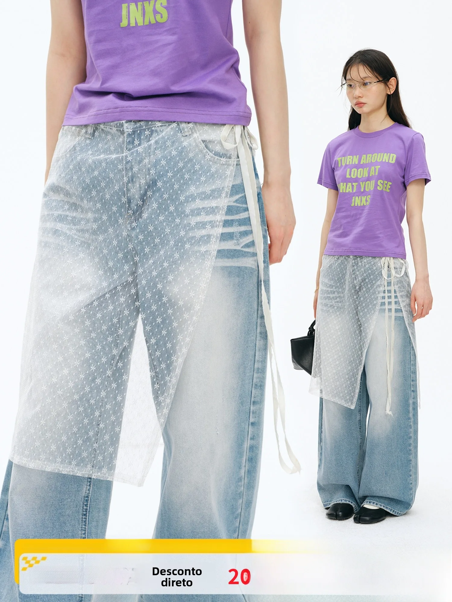 newjnxs-light-lace-trim-curtain-skirt-by-jiang-nan-gentleman-with-belt-summer-2026-fashionable-overlapping-thin-net-gauze