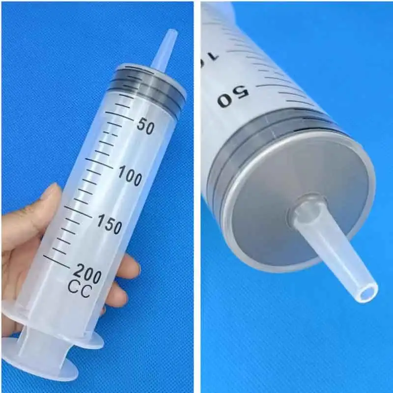 100-500ml Large Capacity Plastic Syringe Reusable Graduated Measuring Injector for Pet Feeding Oil Extraction Liquid Filling