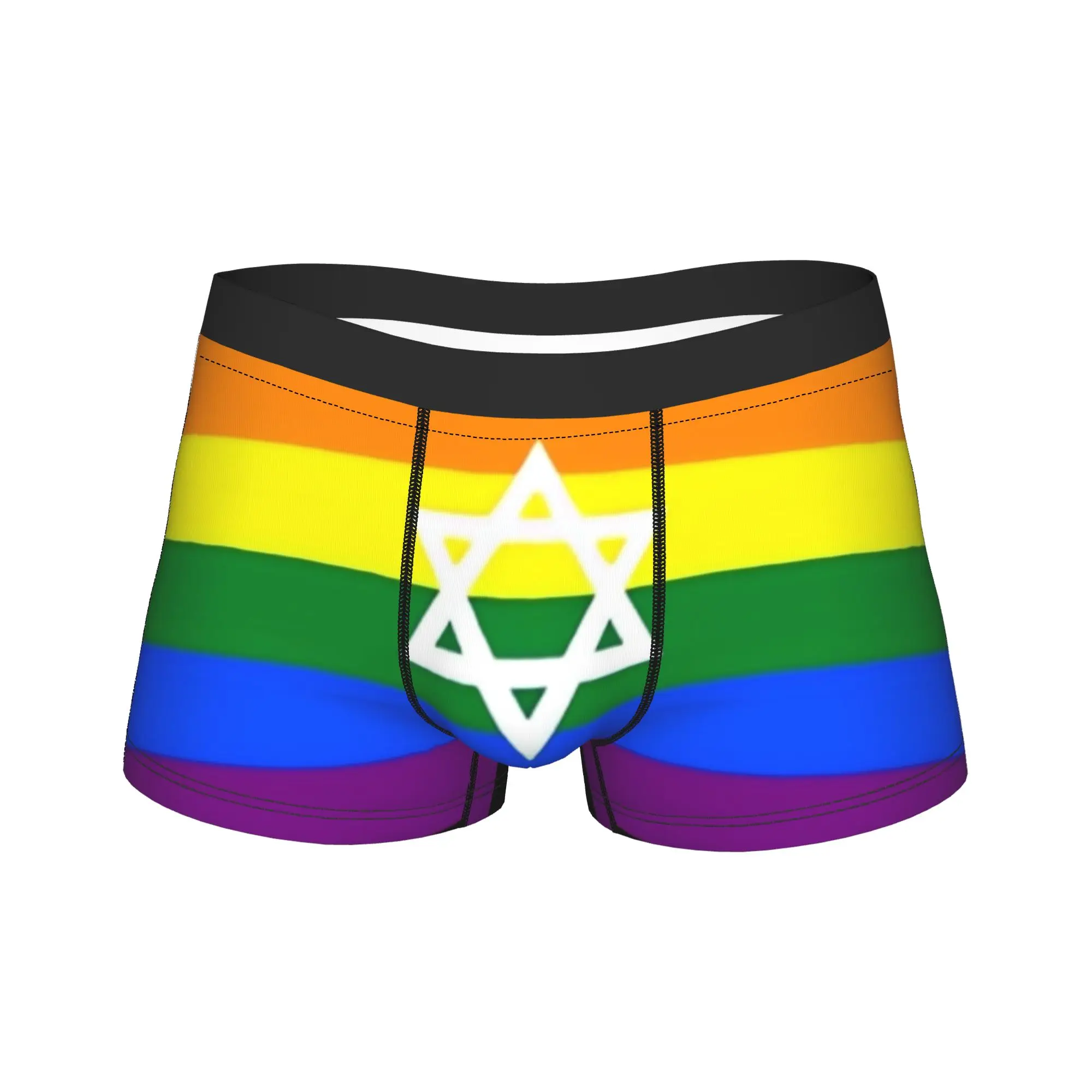 Israel Flag 1 Boxershorts  Pouch Underwear Hot Sale Print Shorts Briefs Breathable Man Underpants Plus Size 2XL