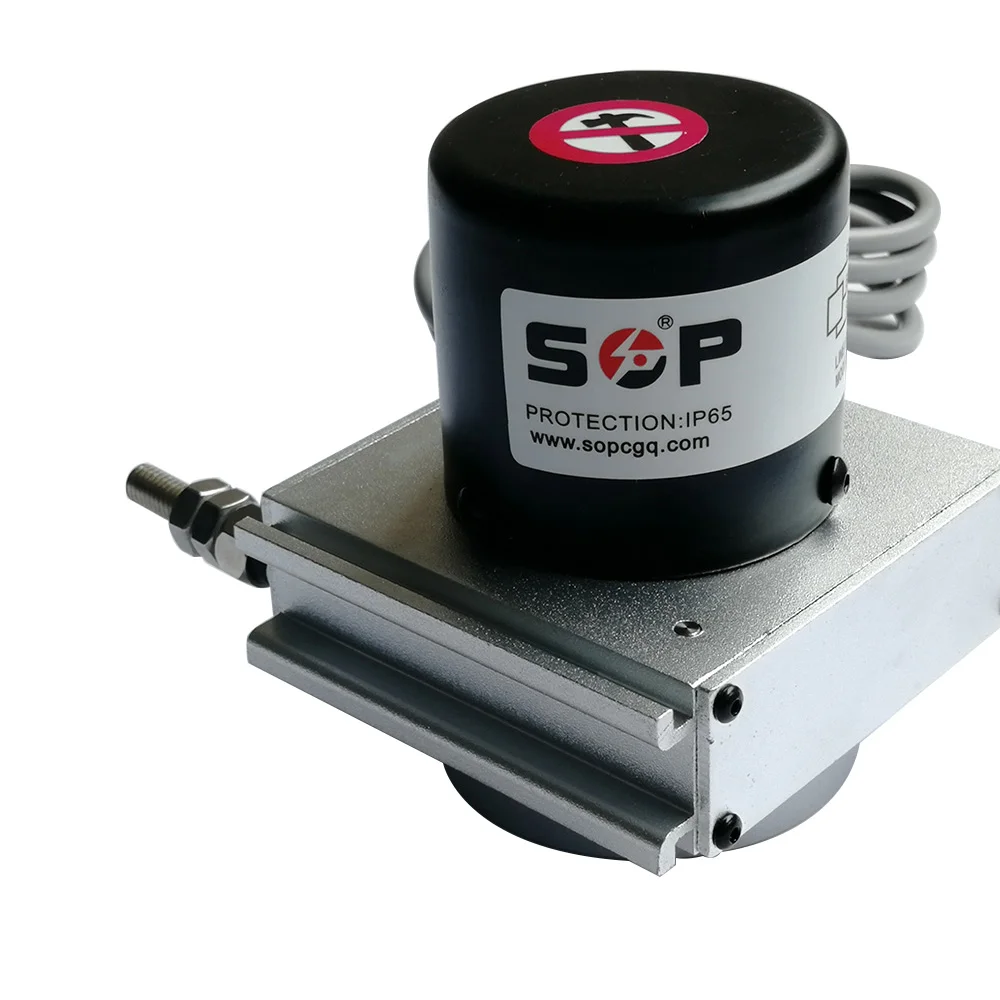 Sensor linier tarik kabel encoder absolut resolusi tinggi