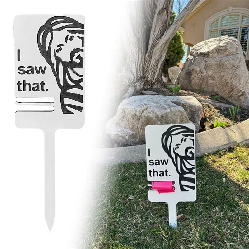 A19F-Dog Poop Sign With Bag Holder, Dog Lawn Sign, Please Clean Up After Your Pet Durable