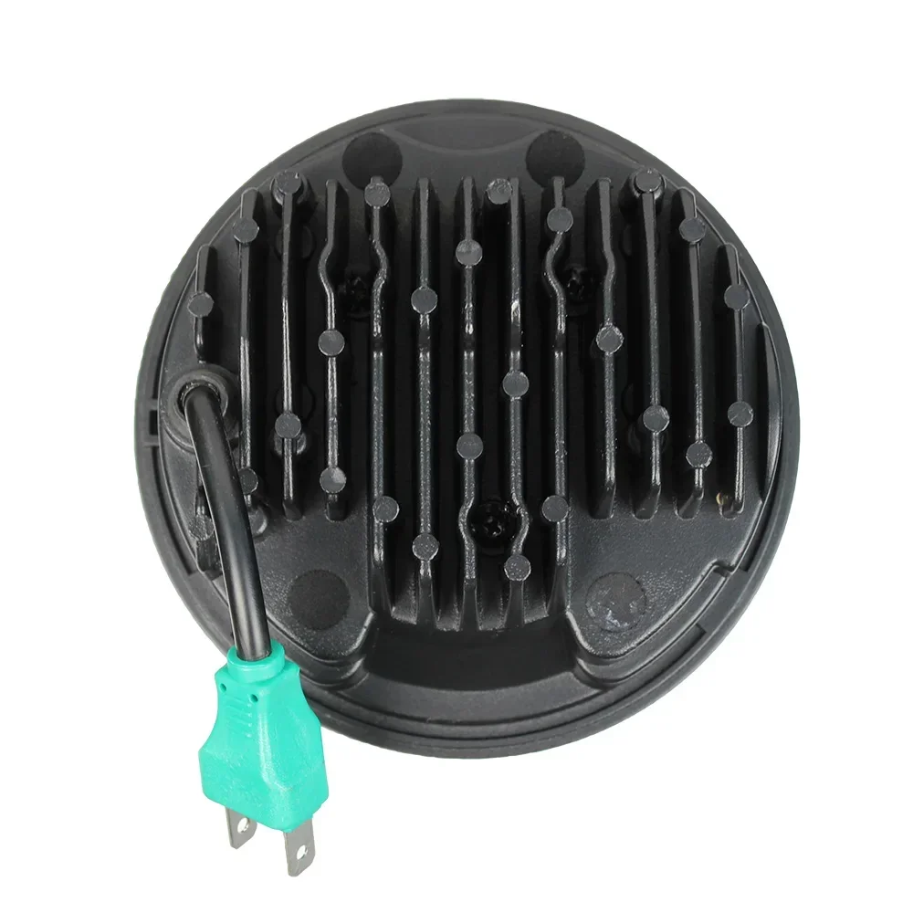 Farol led hi low beam para motocicleta harley, peças e acessórios, farol led de 5.75 polegadas