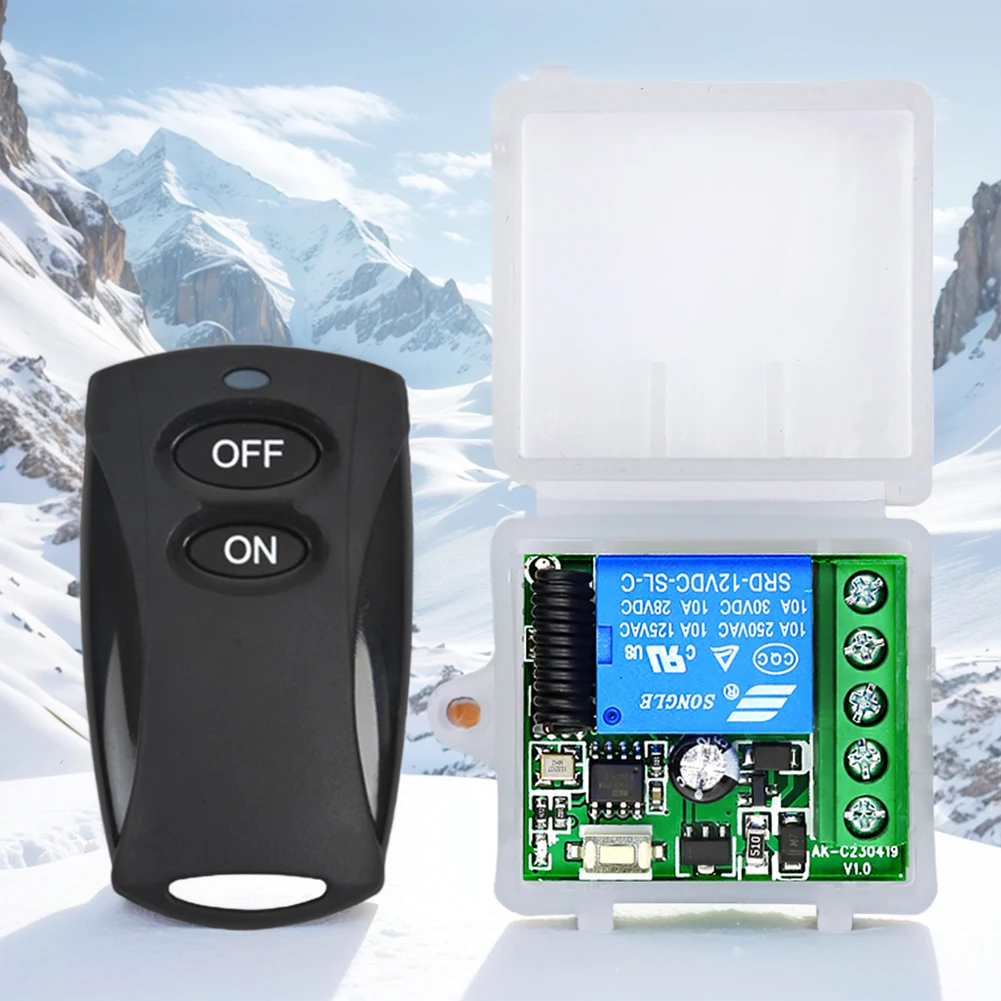 433 ميجا هرتز التحكم عن بعد التبديل 10A تيار مستمر 12 فولت اللاسلكية التتابع استقبال لاسلكي للتحكم عن بعد التبديل ل LED الباب قفل الكهرومغناطيسي