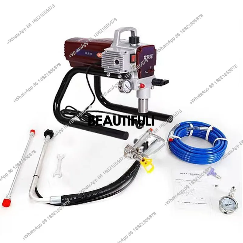 High-pressure airless electric sprayer for home decoration, interior and exterior wall painting