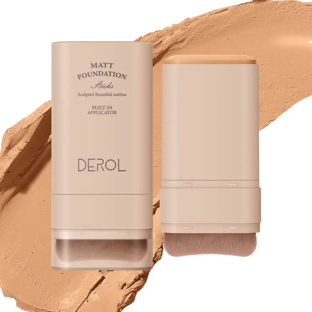 

Velvet Matte Foundation Stick Long-lasting Highly Malleable High Coverage Cream Foundation Flawless Makeup Waterproof