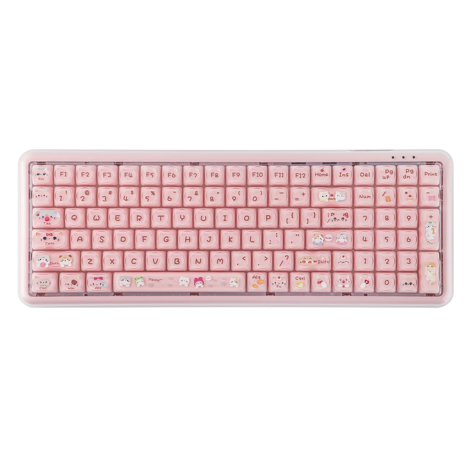 

Maorbeng X100 PRO Wired/BT/2.4G Wireless Membrane Keyboard with Number Pad 96% Layout with 5000mAh Battery & RGB Backlits