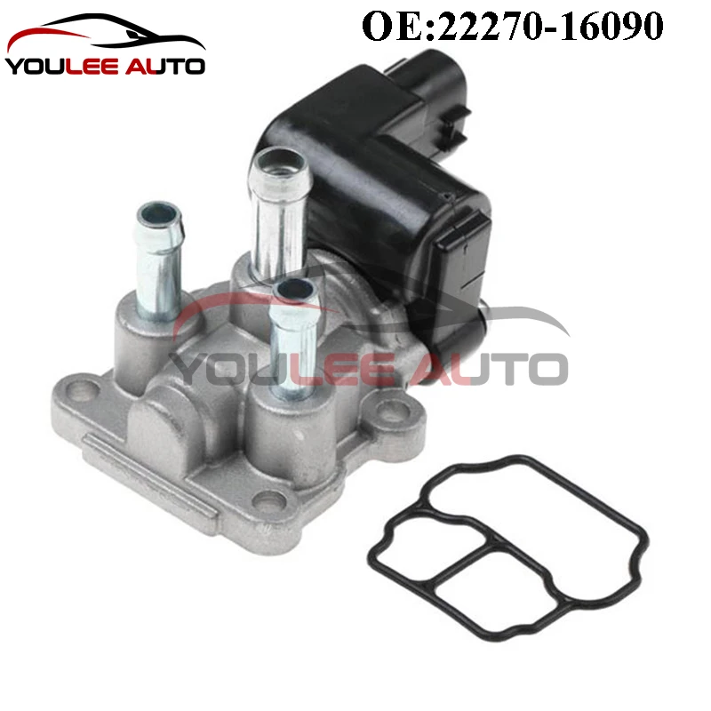 New 22270-16090 2227016090 136800-1060 1368001060 Idle Air Control Valve IACV 3 PINS For Toyota Corolla 1997-2000 Auto Parts