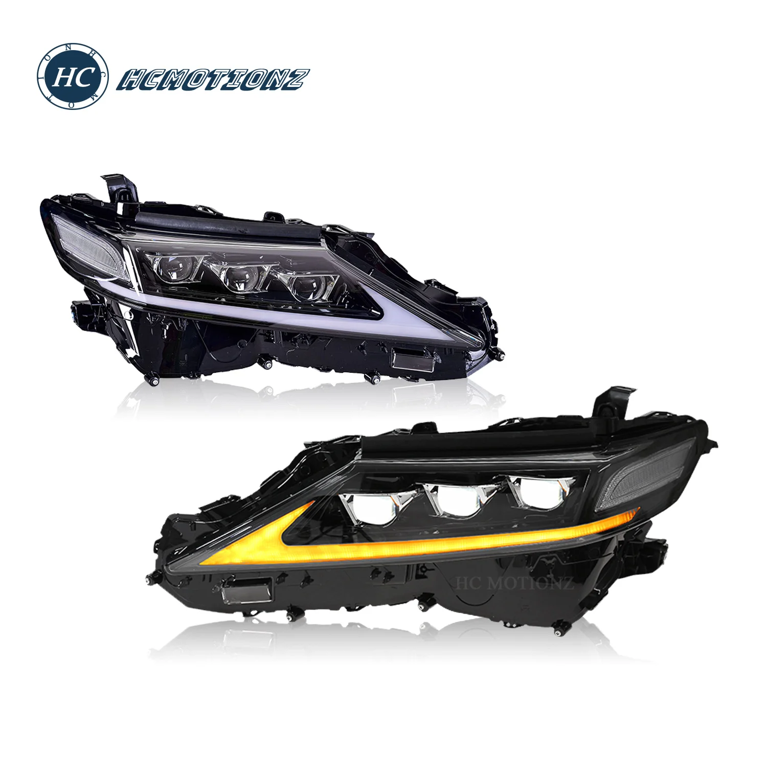 2026 HCMOTIONZ Factory Camry XLE Ascent SX XV70 Daihatsu Altis Front Head Lamp 2018-2021 Sedan LED Head Lights for Toyota Camry