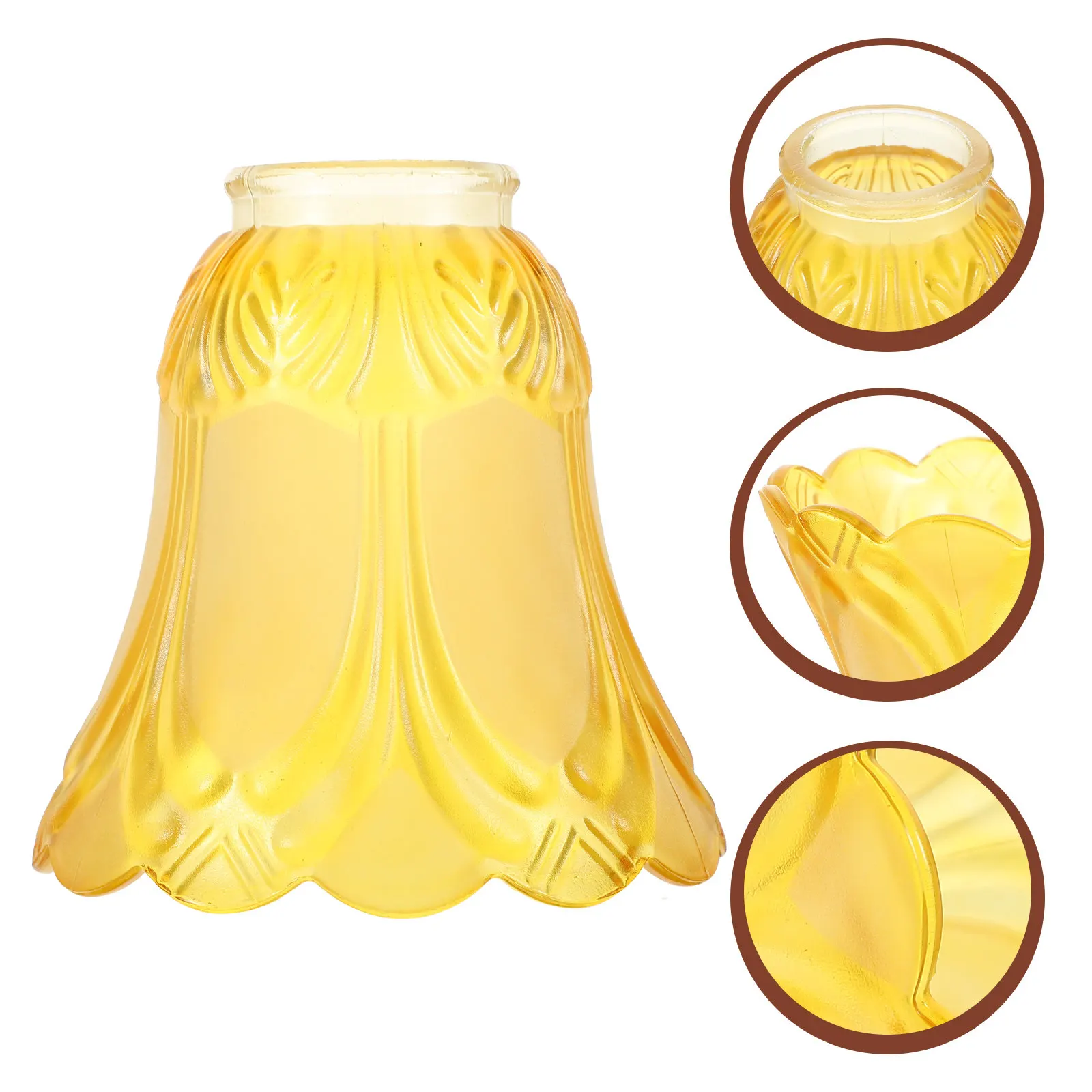 

Glass Lampshade Elegant European Design Shade for Lamp Protects Fixture Creates Warm Ambient Diffuse Light in Any Room