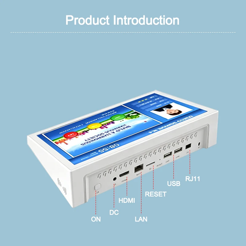2026 10.1 Inch Compact Desktop Service Evaluation Terminal with Real-Time Feedback Display & Audio Prompt for Retail & Governmen