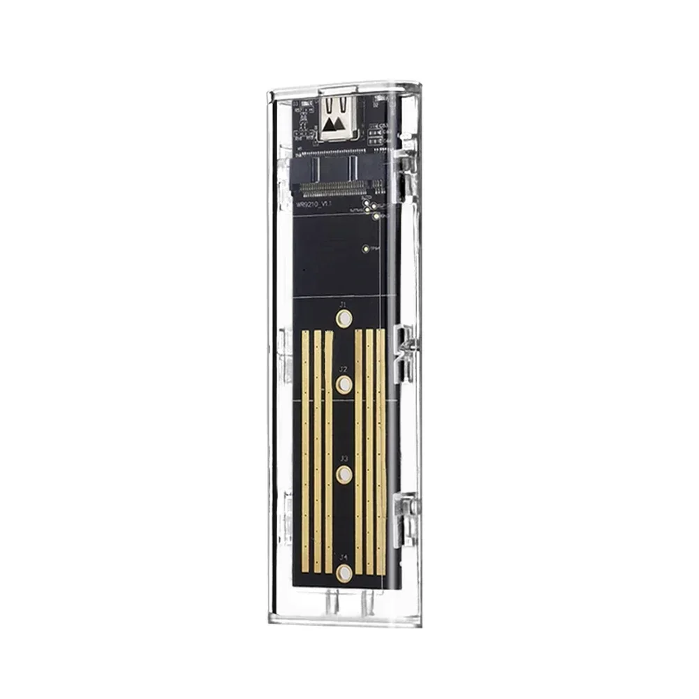 External Portable Hard Drive High-Speed M.2 Type-C Transparent External Hard Drive Enclosure Dual Protocols For PC Laptop