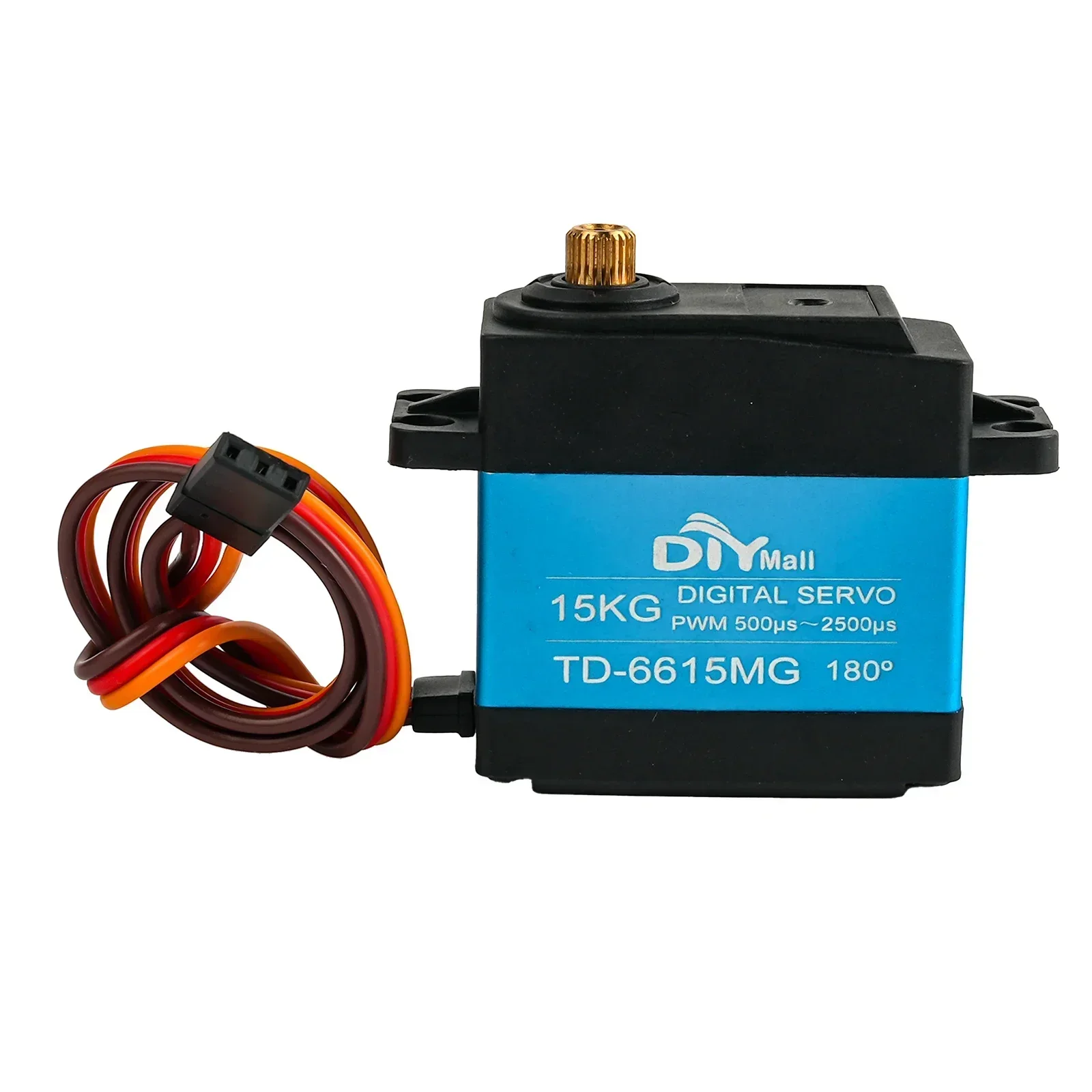 15kg padrão digital rc servo TD-6615MG 180 graus 25t metal engrenagem motor baja servos para rc modelo carros rastreador braço robô