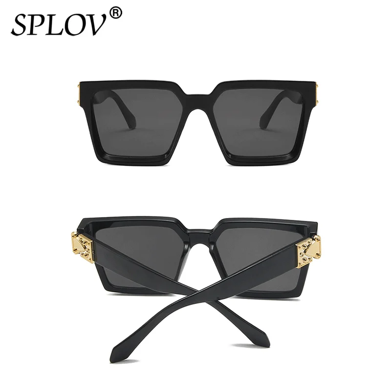 Punk Big Square Sunglasses Men Women Luxury Brand Designer Vintage Eyewear Large Frame Retro Shades UV400 Gafas De Sol - Image 2