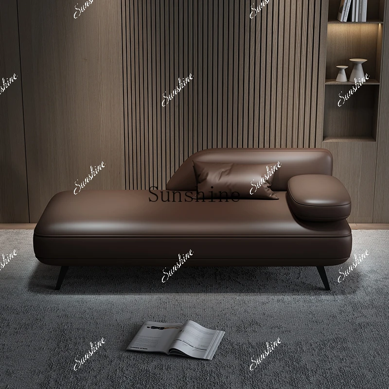 

Italian minimalist chaise longue, living room, balcony, lounge sofa FT