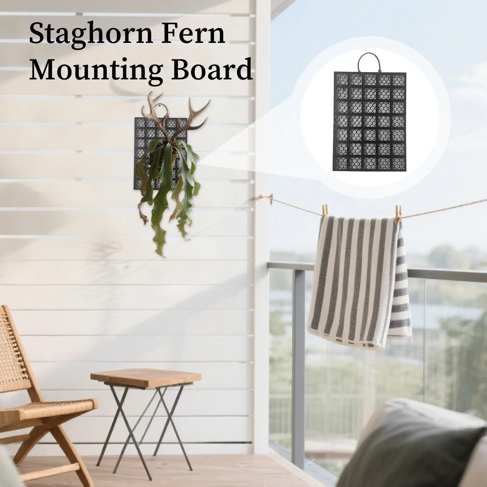

Монтажный комплект для папоротника Staghorn, вертикальная настенная кашпо для растений, рама, доска, крепление для орхидей Platycerium, домашний декор для сада в помещении