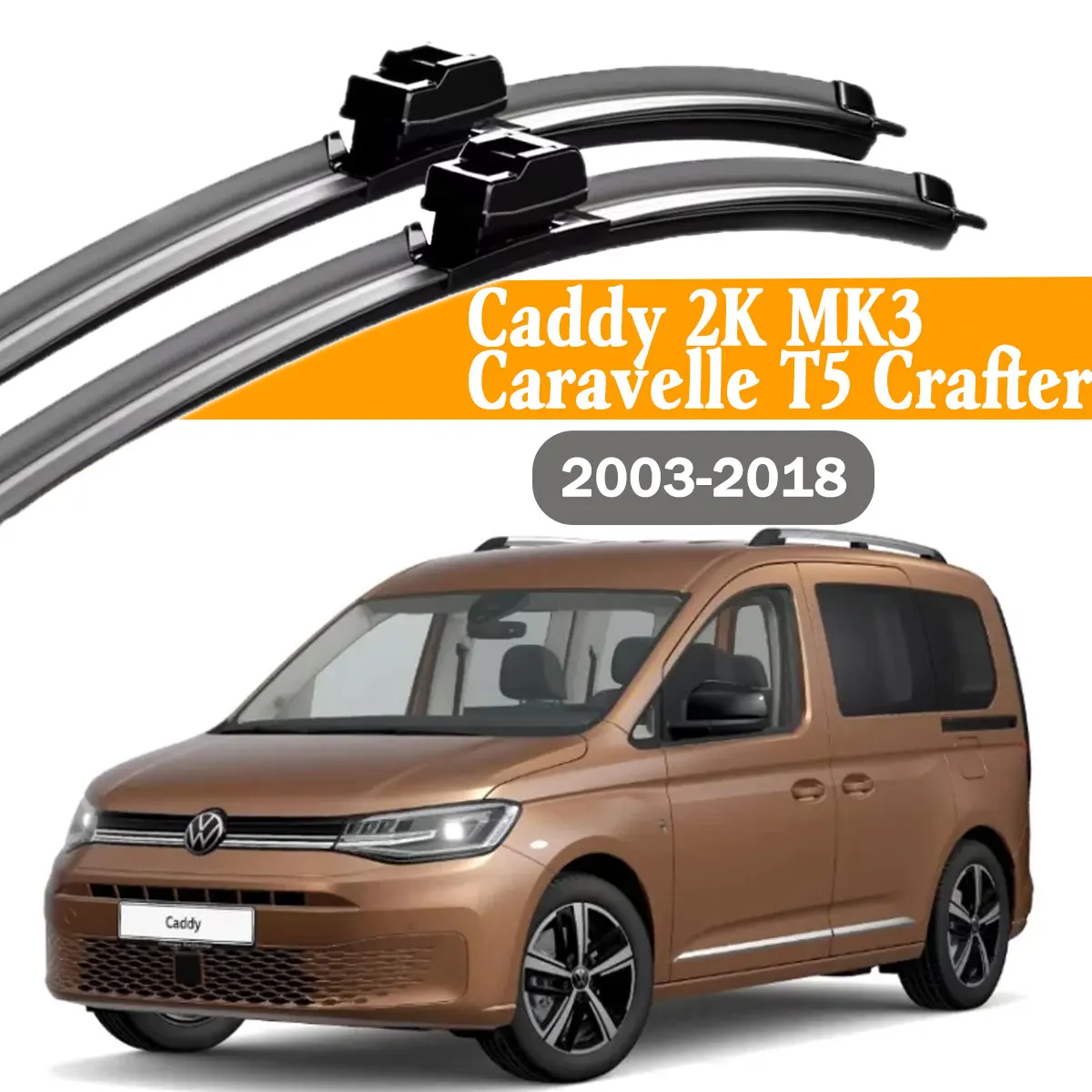 

2 шт. щетки стеклоочистителя для лобового стекла Volkswagen Caddy 2K MK3 Caravelle T5 Crafter 2003-2018, аксессуары для автомобильных стекол