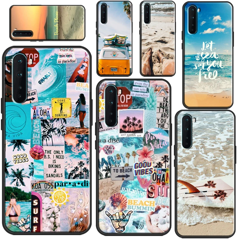 Beach Summer Case For OnePlus 9 10 Pro Nord2 8T 9R Coque For OPPO Realme 8 Pro 8i C3 C21 GT Neo 2 Master