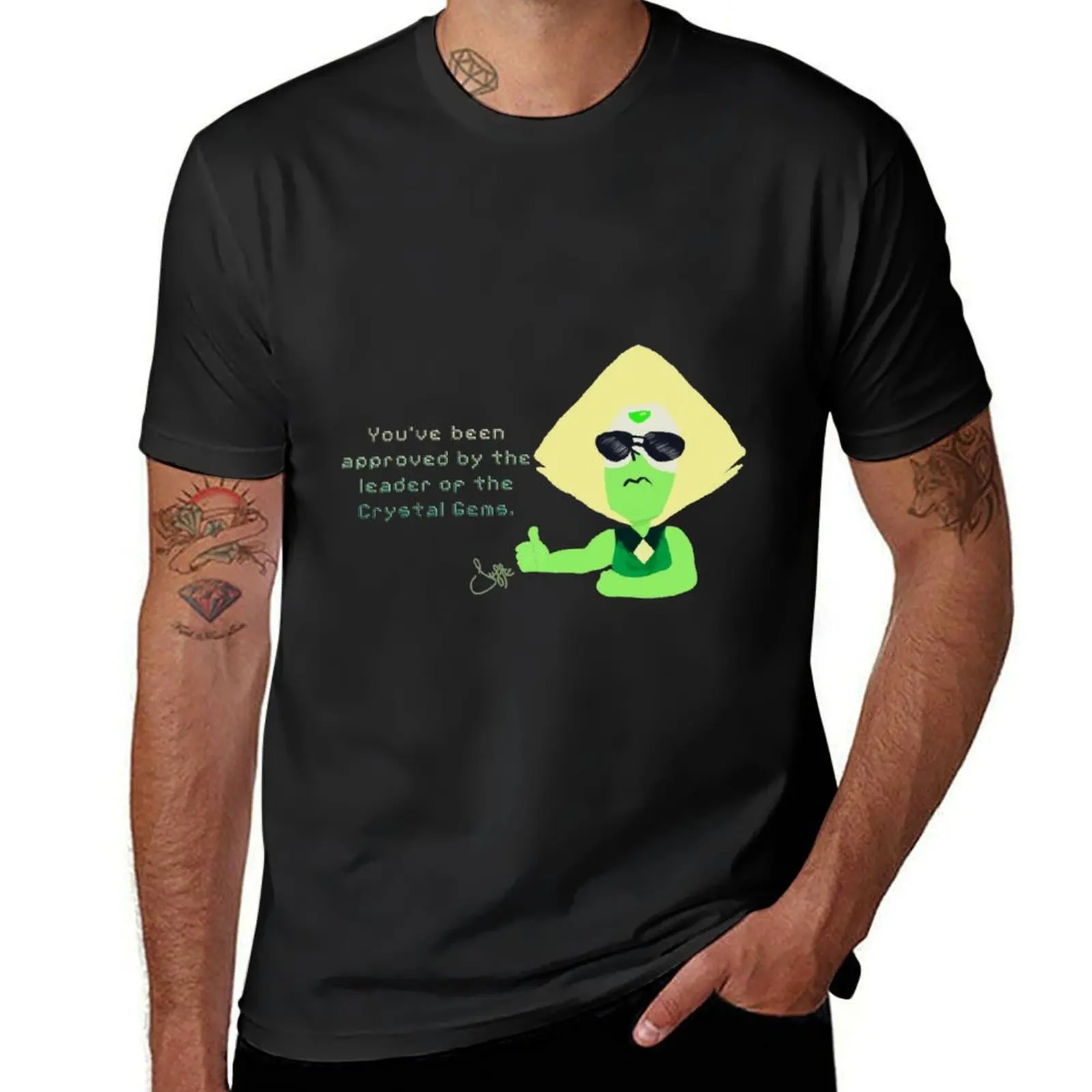 Leader of the Crystal Gems T-Shirt sweat funnys Aesthetic clothing Blouse men clothing