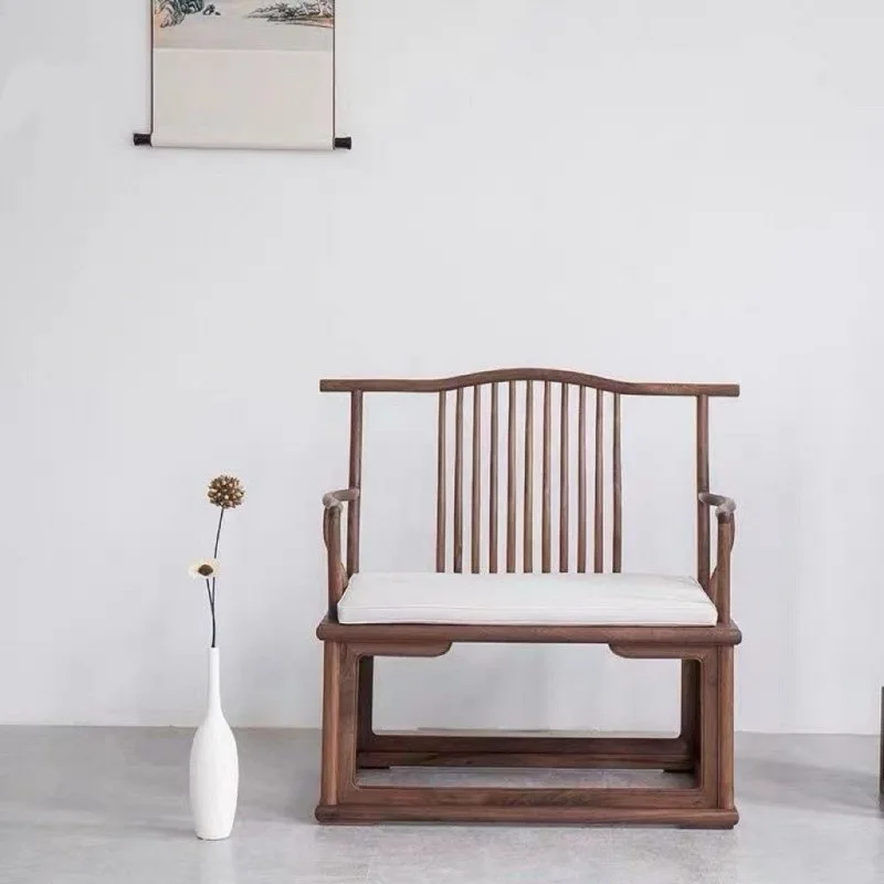 Old Elm Master Chair   Leisure Comb Back Chair Meditation Zen Chair Living Room Solid Wood