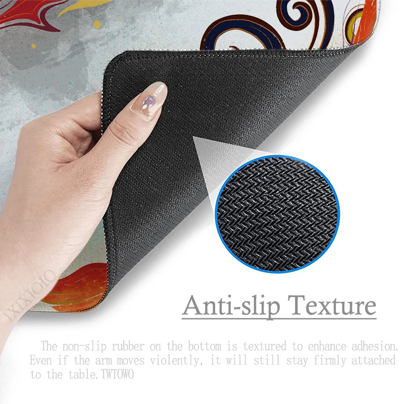 Phoenix Art Muismat Gamer Xl Hd Custom Computer Muismat Xxl Bureaumatten Tapijt Natuurrubber Computer Desktop Muismat