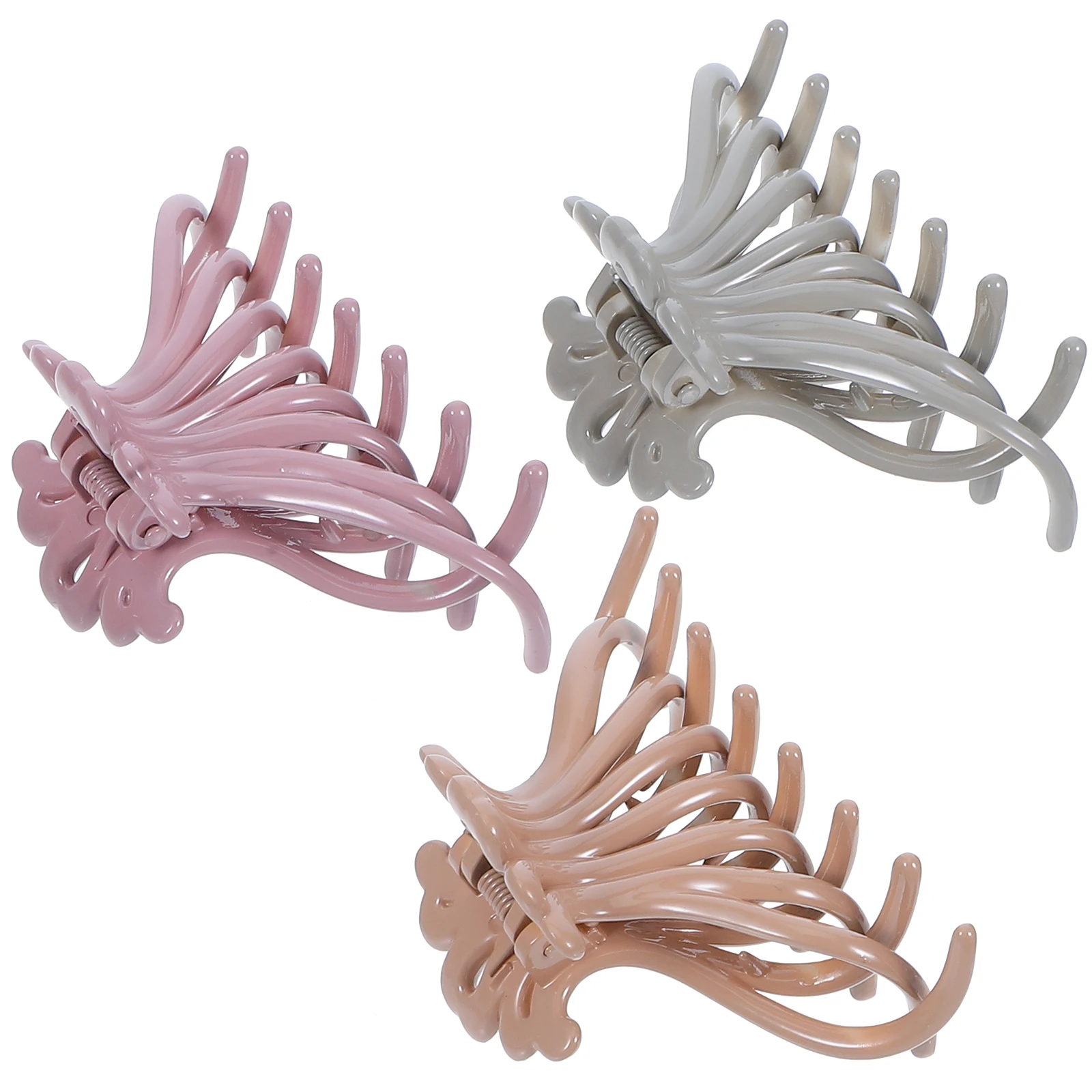 3 قطع من مشابك الشعر الأنيقة، قبضة الفك، إكسسوارات أنيقة متينة، هدايا عيد الميلاد، مشبك الفك لعيد الميلاد والعام الجديد #3